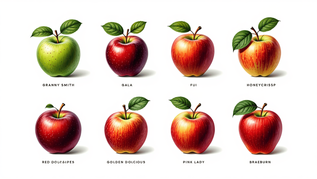 8 variétés de pommes