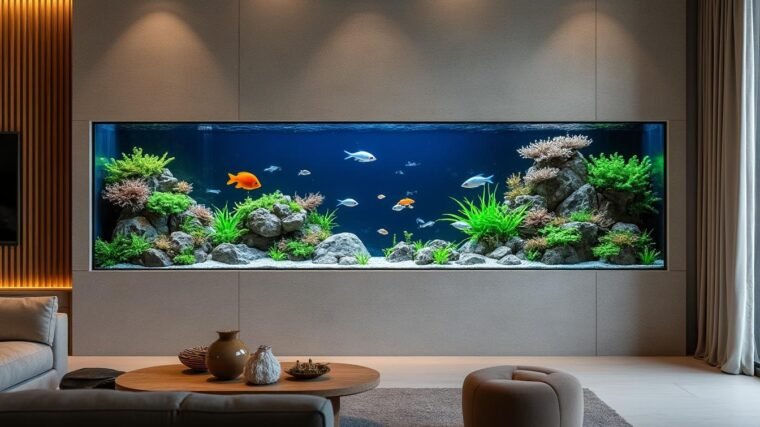 découvrez notre guide complet sur les aquariums muraux et encastrés : contraintes, prix, et faisabilité pour bien choisir votre installation.